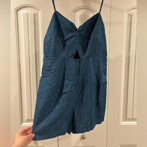 Old Navy Blue Denim Romper